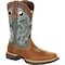 Durango Western Boot, 8 W, Leather, 12 in H, Saddlehorn/Clover DDB0131 - alternate 1